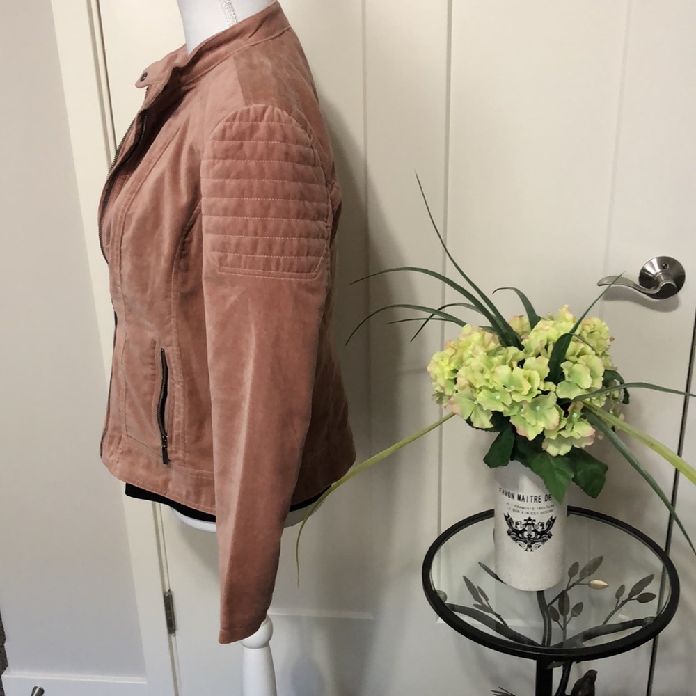 Dress barn Westport 1962 Blush Velour Jacket! - Picture 2 of 14